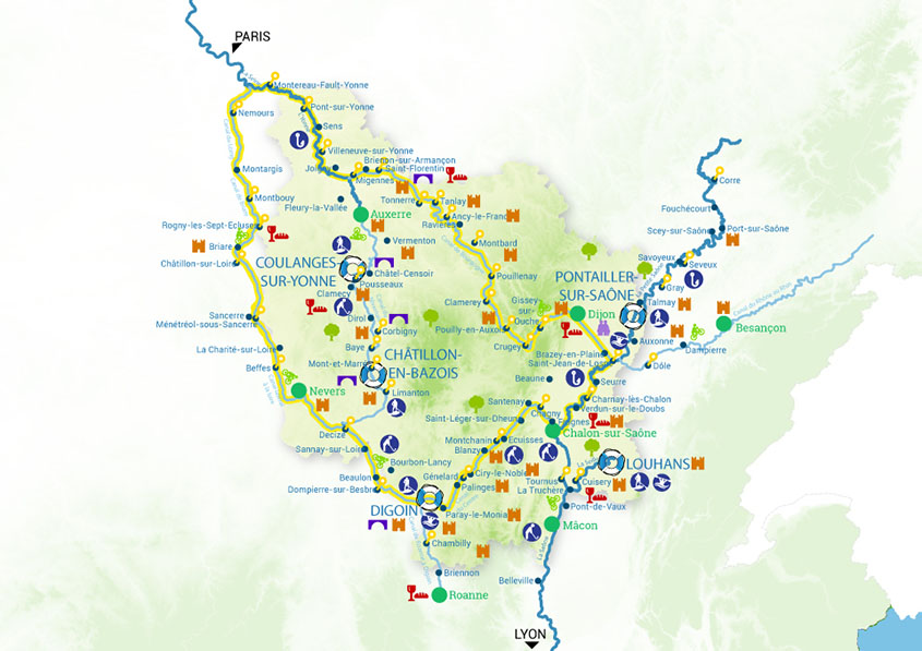 Routes Saone Seille