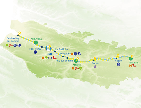 Itinéraires croisière fluviale Somme